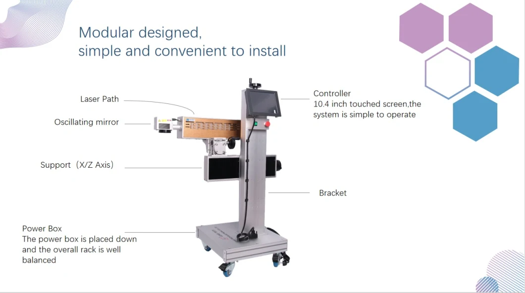 Lead Tech Lt8020c/Lt8030c CO2 20W/30W High Performance Digital Pipe Laser Printer