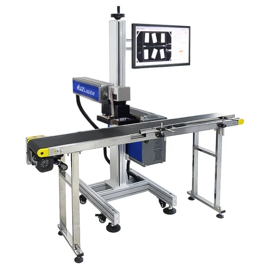 30W 50W CO2 Fliegende Lasermarkierung Graviermaschine Druckmaschine Laserausrüstung Laserstrahldrucker