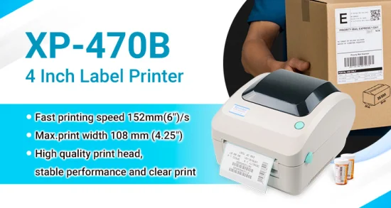 Xprinter XP-470B ODM USB-Barcodedrucker Etikettendrucker mit WIFI BT optional